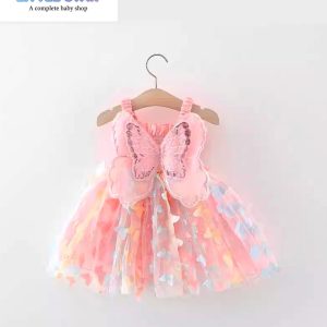 Pink fairy Party Frock-004